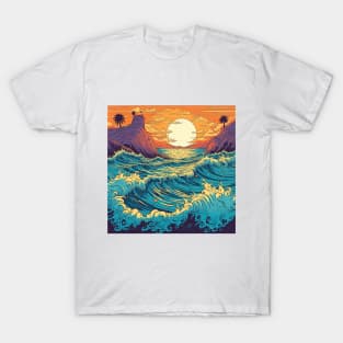 Crashing Japanese Waves T-Shirt